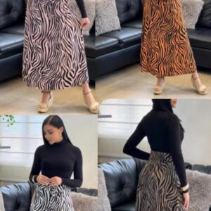 FALDA LARGA ANIMAL PRINT